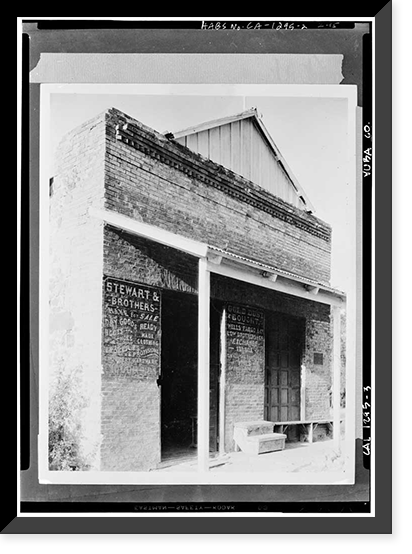 Wells Fargo Express Office Building, North Highway 20, Timbuctoo, Yuba County, CA - 2 Classic, Vintage Print