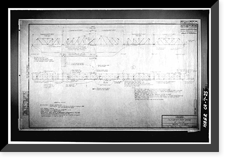 Historic Framed Print, Colusa Bridge, Spanning Sacramento River, Colusa, Colusa County, CA - 25,  17-7/8" x 21-7/8"