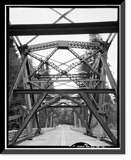 Smith River Bridge, CA State Highway 199 Spanning Smith River, Crescent City vicinity, Del Norte County, CA - 10 Classic, Antique Print