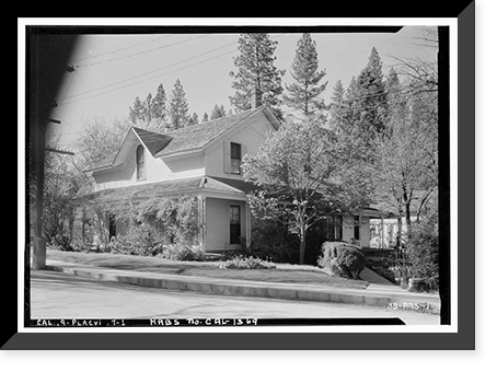 Judge Thompson House, 32 Cedar Ravine, Placerville, El Dorado County, CA, Historic Reproduction
