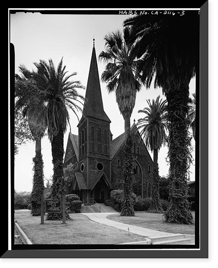 Neighborhood Church, South Pasadena Avenue & West California Boulevard, Pasadena, Los Angeles County, CA - 3, Historic Print