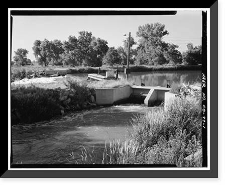 Brantner Ditch, South Platte River, Brighton vicinity, Adams County, CO, Vintage Wall Art