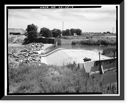 Burlington Ditch, South Platte River Drainage Area, Water District N, Brighton vicinity, Adams County, CO - 4 Classic, Antique Poster