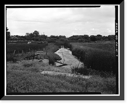 Burlington Ditch, South Platte River Drainage Area, Water District N, Brighton vicinity, Adams County, CO - 9, Historic Print