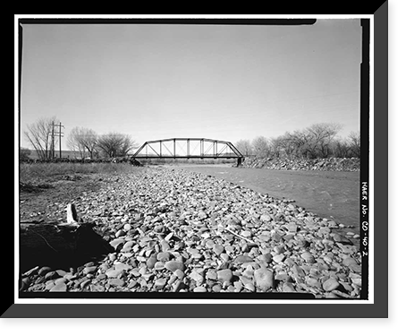 Hotchkiss Bridge, Spanning North Fork River on County Road 3400, Hotchkiss vicinity, Delta County, CO - 2, Vintage Wall Art