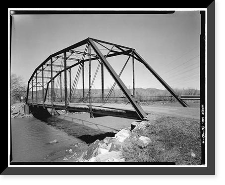 Hotchkiss Bridge, Spanning North Fork River on County Road 3400, Hotchkiss vicinity, Delta County, CO - 4, Vintage Poster