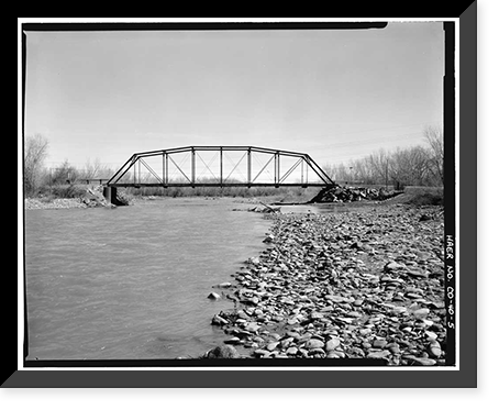 Hotchkiss Bridge, Spanning North Fork River on County Road 3400, Hotchkiss vicinity, Delta County, CO - 5, Antique Wall Art