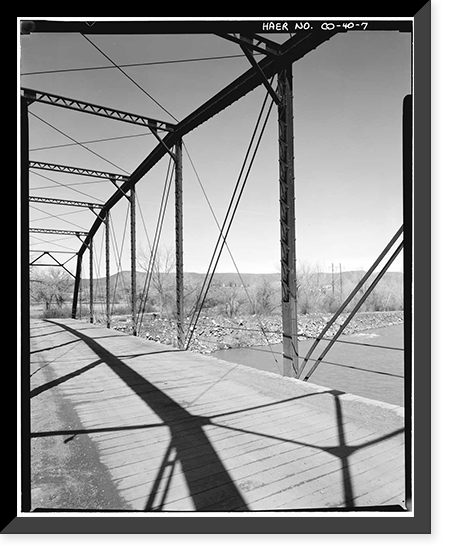 Hotchkiss Bridge, Spanning North Fork River on County Road 3400, Hotchkiss vicinity, Delta County, CO - 7, Antique Poster