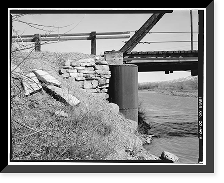 Hotchkiss Bridge, Spanning North Fork River on County Road 3400, Hotchkiss vicinity, Delta County, CO - 9, Vintage Wall Art