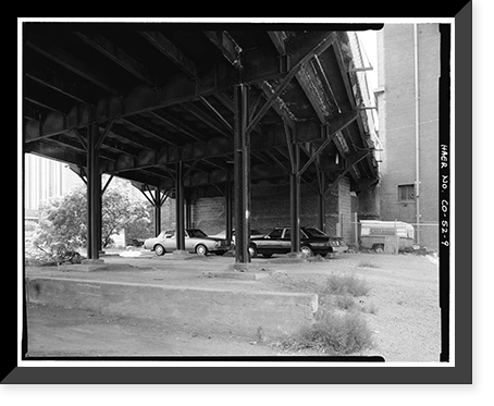 Fourteenth Street Viaduct, Fourteenth Street at Wazee Street, Denver, Denver County, CO - 9, Historic Print