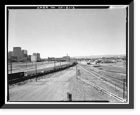 Twentieth Street Viaduct, Spans Platte River Valley between Thirty-third Ave, Denver, Denver County, CO - 2, Historic Print