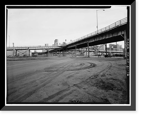 Twentieth Street Viaduct, Spans Platte River Valley between Thirty-third Ave, Denver, Denver County, CO - 16, Vintage Print