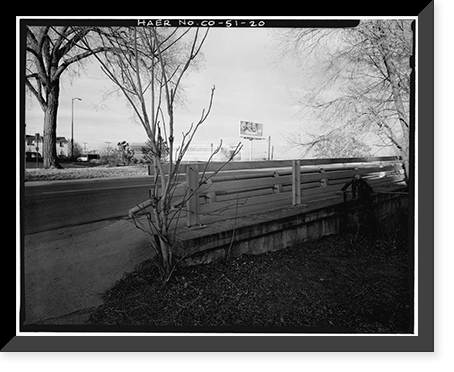 Twentieth Street Viaduct, Spans Platte River Valley between Thirty-third Ave, Denver, Denver County, CO - 20, Vintage Poster