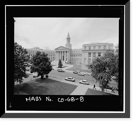 City & County Building, Civic Center, Denver, Denver County, CO - 8, Vintage Print