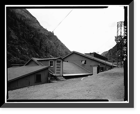 Historic Framed Print, Shoshone Hydroelectric Plant Complex, 60111 U.S. Highway 6, Glenwood Springs, Garfield County, CO - 6,  17-7/8" x 21-7/8"