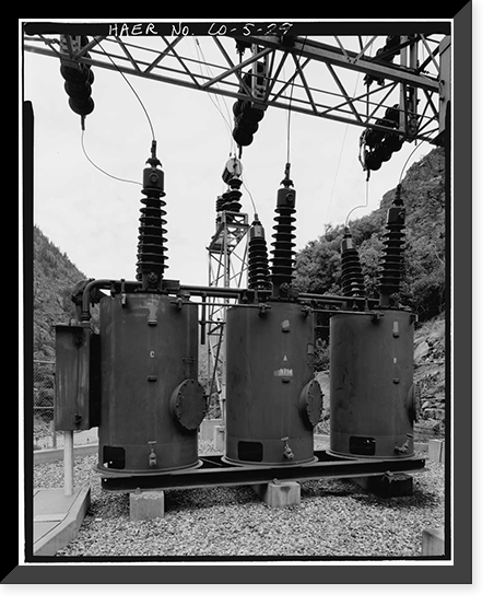 Shoshone Hydroelectric Plant Complex, 60111 U.S. Highway 6, Glenwood Springs, Garfield County, CO - 29, Antique Print