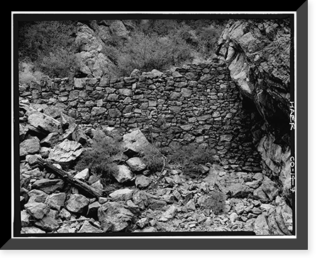 Denver & Rio Grande Rockwork, East of South Platte, Waterton vicinity, Jefferson County, CO - 7 Classic, Historic Print