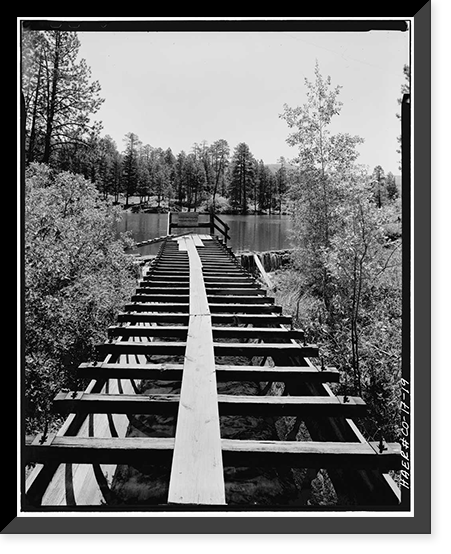Power Flume No. 1, Tacoma vicinity, La Plata County, CO - 19, Antique Print