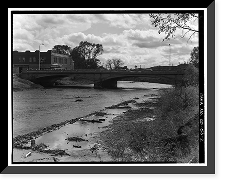 Commercial Street Bridge, Spanning Purgatoire River on Commercial Street, Trinidad, Las Animas County, CO - 2 Classic, Vintage Print
