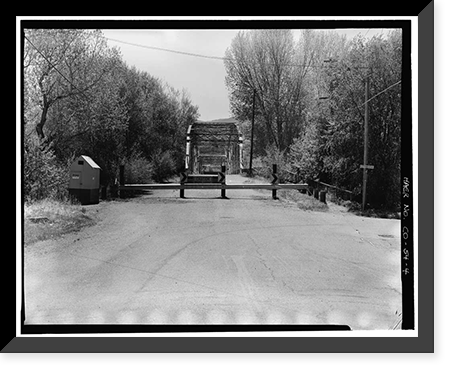 Linden Avenue Bridge, Spanning Purgatoire River on Linden Avenue, Trinidad, Las Animas County, CO - 4, Vintage Print