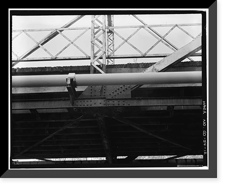 Linden Avenue Bridge, Spanning Purgatoire River on Linden Avenue, Trinidad, Las Animas County, CO - 12, Vintage Wall Art