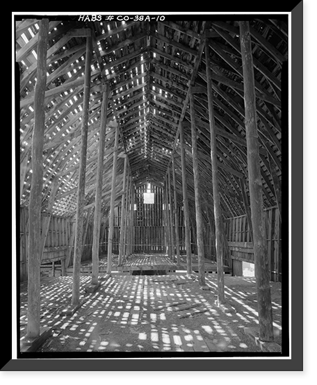 Ritter Ranch, Barn, Old Dolores Highway, Dolores vicinity, Montezuma County, CO - 10 Classic, Vintage Print