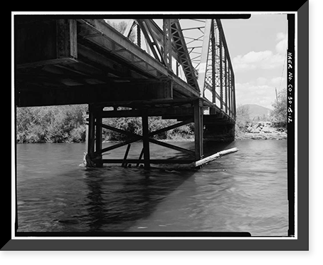 State Bridge, Spanning Rio Grande River, Del Norte vicinity, Rio Grande County, CO - 12, Historic Reproduction