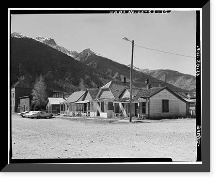 Historic Framed Print, Silverton Historic District, Silverton, San Juan County, CO - 15,  17-7/8" x 21-7/8"