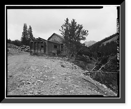 Mary Murphy Mining Complex, Boarding House, Iron City (historical), Chaffee County, CO, Vintage Print