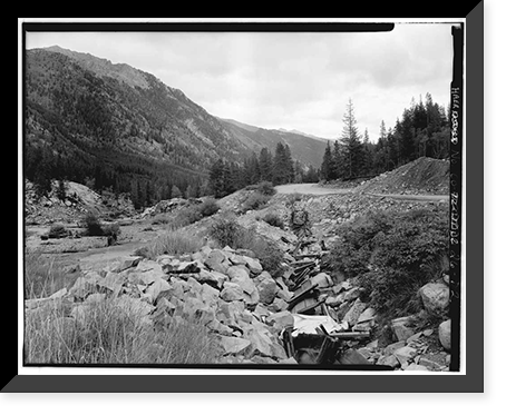 Mary Murphy Mining Complex, Sluice, Iron City (historical), Chaffee County, CO - 2, Vintage Print