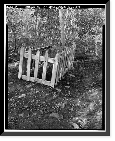 Mary Murphy Mining Complex, Iron City Cemetery, Iron City (historical), Chaffee County, CO - 3, Antique Wall Art