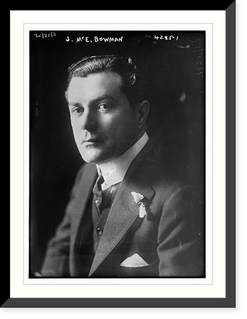 Historic Framed Print, J. McE. Bowman,  17-7/8" x 21-7/8"