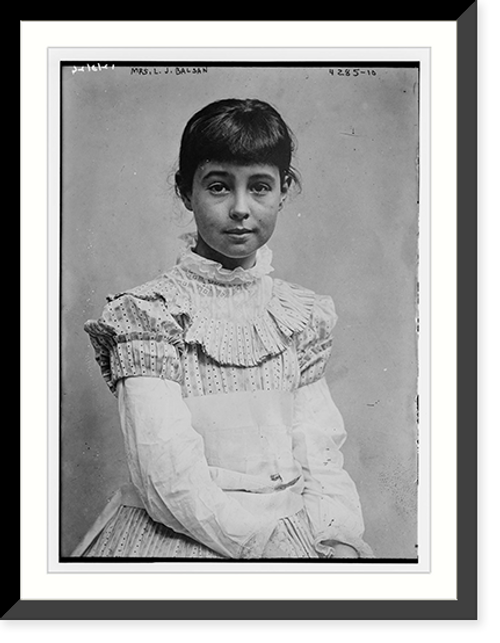 Historic Framed Print, Mrs. L.J. Balsan,  17-7/8" x 21-7/8"
