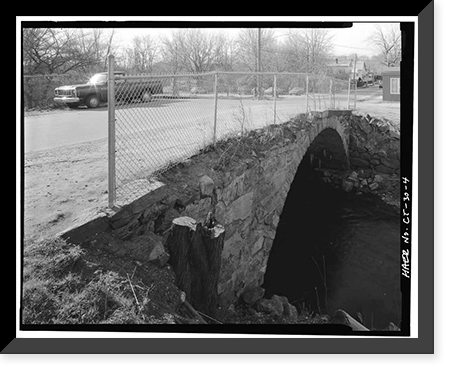 Patch Street Bridge, Spanning Kohanza Brook on Patch Street, Danbury, Fairfield County, CT - 4, Vintage Print
