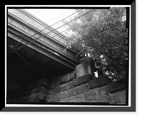 Grasmere Avenue Bridge, Spanning Railroad at Grasmere Avenue, Fairfield, Fairfield County, CT - 8, Antique Poster