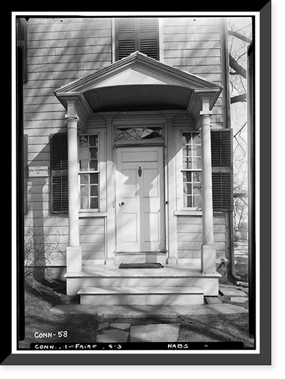 Hull Sherwood House, 762 Mill Hill Road, Fairfield, Fairfield County, CT - 2, Historic Print