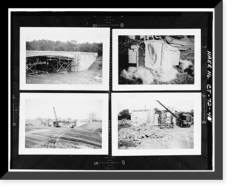 Merritt Parkway, Stanwich Road Bridge, Spanning Merritt Parkway at 7.47 mile mark, Greenwich, Fairfield County, CT - 4, Vintage Wall Art