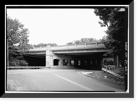 Merritt Parkway, Riversville Road (East Branch) Bridge, Spanning Riversville Road & East branch of Byram R, Greenwich, Fairfield County, CT, Antique Wall Art