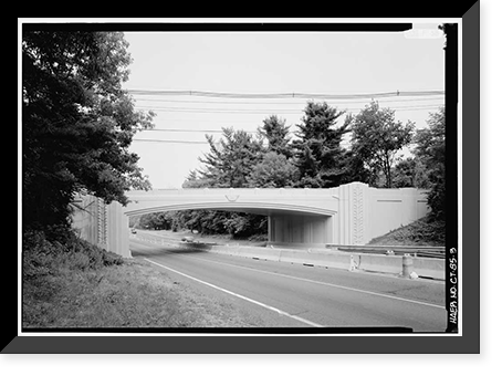 Merritt Parkway, White Oak Shade Road Bridge, Spanning Merritt Parkway, New Canaan, Fairfield County, CT - 3, Antique Wall Art