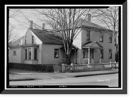 Taylor Sherman House, 89 Main Street, Norwalk, Fairfield County, CT, Antique Wall Art