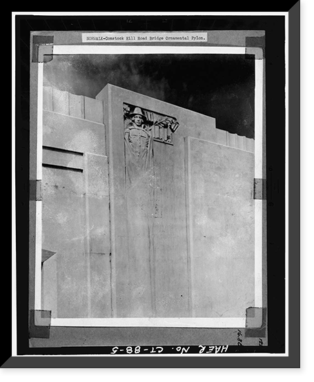 Merritt Parkway, Comstock Hill Road Bridge, Spanning Merritt Parkway, Norwalk, Fairfield County, CT - 5, Vintage Wall Art