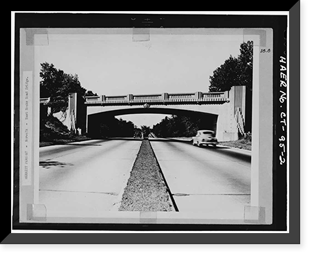 Merritt Parkway, East Rocks Road Bridge, Spanning Merritt Parkway, Norwalk, Fairfield County, CT - 2, Vintage Poster