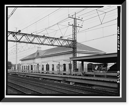 New York, New Haven & Hartford Railroad, Stamford Station, 44 Station Place, Stamford, Fairfield County, CT - 6, Antique Print