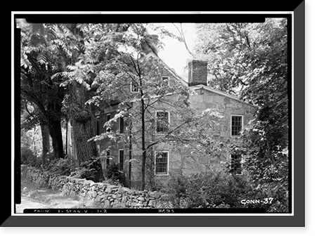 Stone House, Farms Road, Stanwich vicinity, Fairfield County, CT - 2, Vintage Print