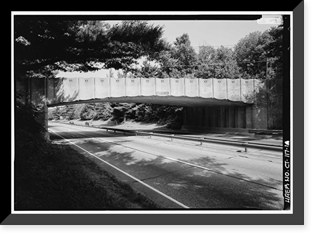 Merritt Parkway, Madison Avenue Bridge, Spanning Merritt Parkway, Trumbull, Fairfield County, CT, Antique Poster