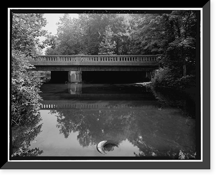 Merritt Parkway, Pequonnock River Bridge, Spanning Pequonnock River, Trumbull, Fairfield County, CT - 2 Classic, Antique Print