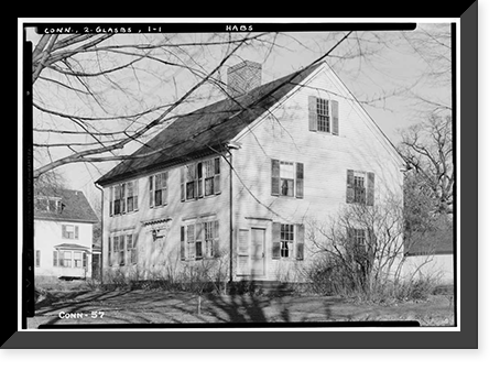 Welles-Shipman House, Station Street, South Glastonbury, Hartford County, CT, Vintage Wall Art