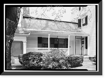 Burbank-Hatheway House, Main Street, Suffield, Hartford County, CT - 4, Antique Print