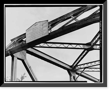 Bridge Street Bridge, Spanning Connecticut River on CT State Route 140, Windsor Locks, Hartford County, CT - 11, Historic Reproduction