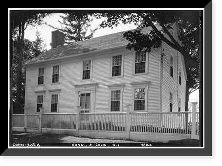 Martin Rockwell House, Colebrook Green, Colebrook, Litchfield County, CT, Vintage Print